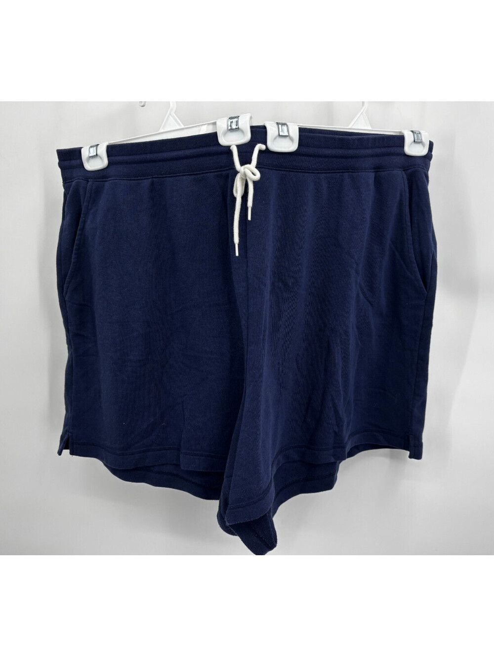 Old Navy Womens Sweatshorts Navy Blue High Waisted Drawstring Pocket Size 3X